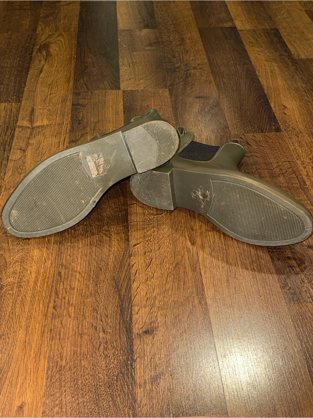 Olive Green Chelsea Rain Boots